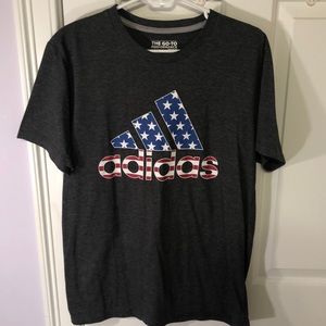 Red White and Blue Adidas T-Shirt. Size Large